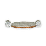14K W Gold 0.85ctw G/VS1 Lab-Created Diamond Stud Earrings - Walter Bauman Jewelers
