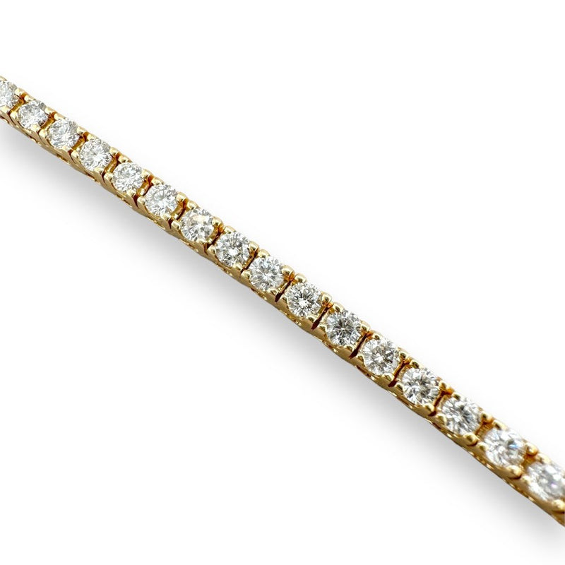 14K Y Gold 4.00ctw H/I1 Diamond Tennis Bracelet - Walter Bauman Jewelers