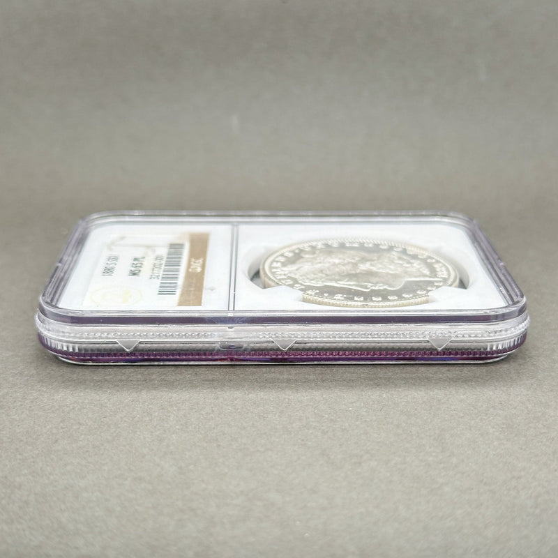 Estate 0.900 Fine Silver 1880 S$1 Morgan Dollar NGC MS65 PL - Walter Bauman Jewelers