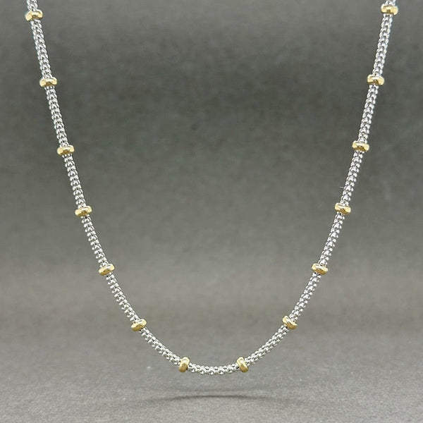 Estate 14K TT 18” Popcorn Chain Necklace - Walter Bauman Jewelers