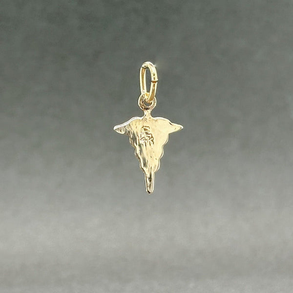 Estate 14K Y Gold Rod Of Asclepius Charm - Walter Bauman Jewelers