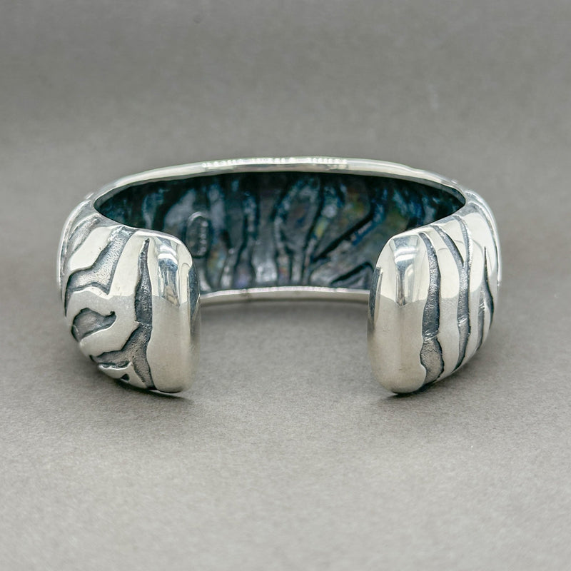 Estate Judith Leiber SS Zebra Stripe Cuff Bracelet - Walter Bauman Jewelers