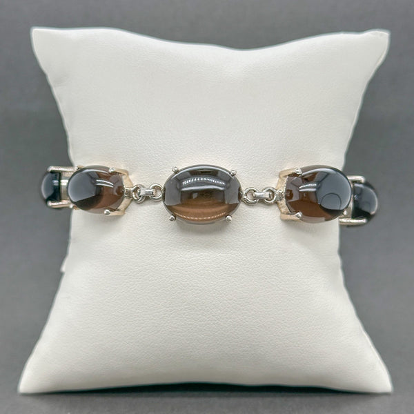 Estate SS Smokey Quartz Bracelet - Walter Bauman Jewelers