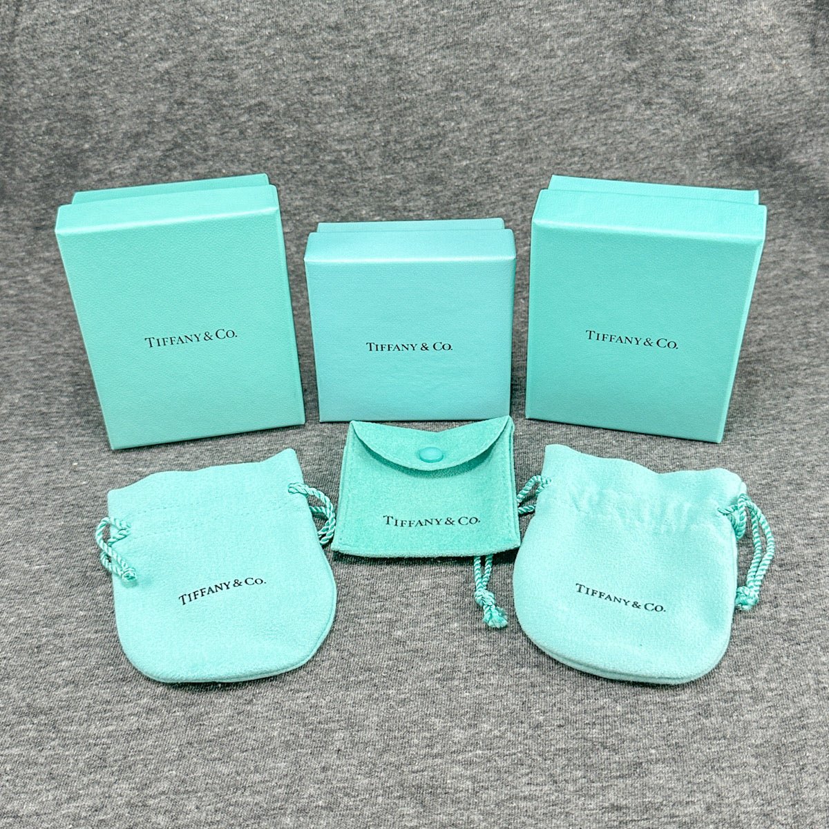 Original Tiffany offers & Co. 3 Empty Blue Boxes, Bags, Ribbons Plus 1 Medium Bag EUC