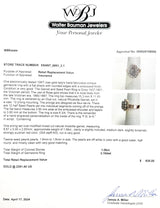 Estate Vitroian 10K R Gold 1.06ct Garnet & Seed Pearl Ring - Walter Bauman Jewelers