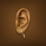 YGP Sterling 18mm Clover Shape Hoop Earrings - Walter Bauman Jewelers