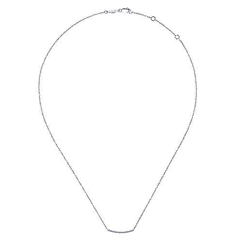 14K WG .18cttw 18" Diamond Necklace - Walter Bauman Jewelers