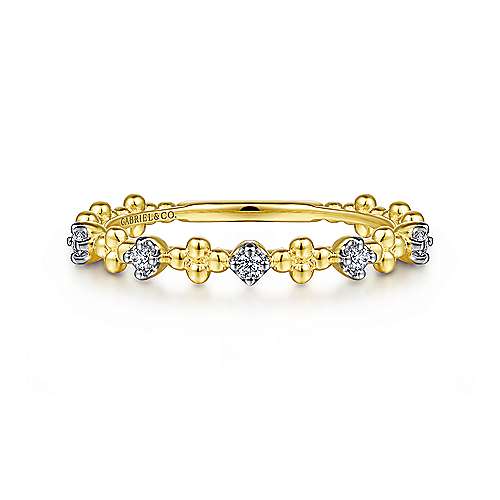14K Y Gold .07cttw Diamond Ring - Walter Bauman Jewelers