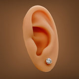 14K Y Gold 0.91ctw F/VS1 Lab-Created Diamond Earrings - Walter Bauman Jewelers
