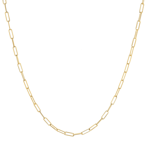14K Y Gold 18" Paperclip Chain 3.2grms - Walter Bauman Jewelers