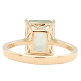 14K YG .10cttw Green Amethyst Ring - Walter Bauman Jewelers