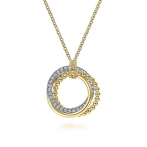 14K YG .25cttw Diamond Necklace - Walter Bauman Jewelers