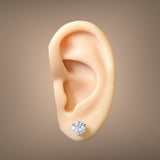18K W Gold 2.02cttw E/SI2 Diamond Stud Earrings GIA #2426716171 & #6432682835 - Walter Bauman Jewelers