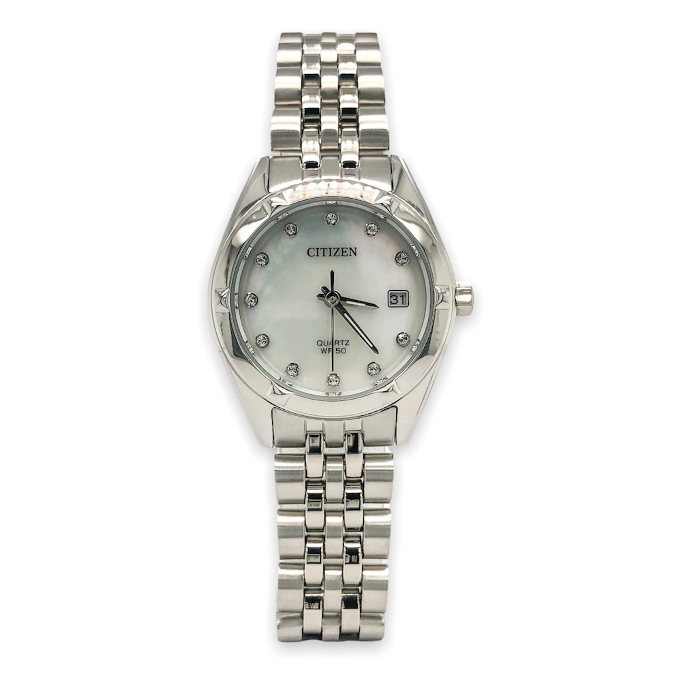 Women's Citizen Mother of Pearl Quartz Watch ref# eu6050-59d