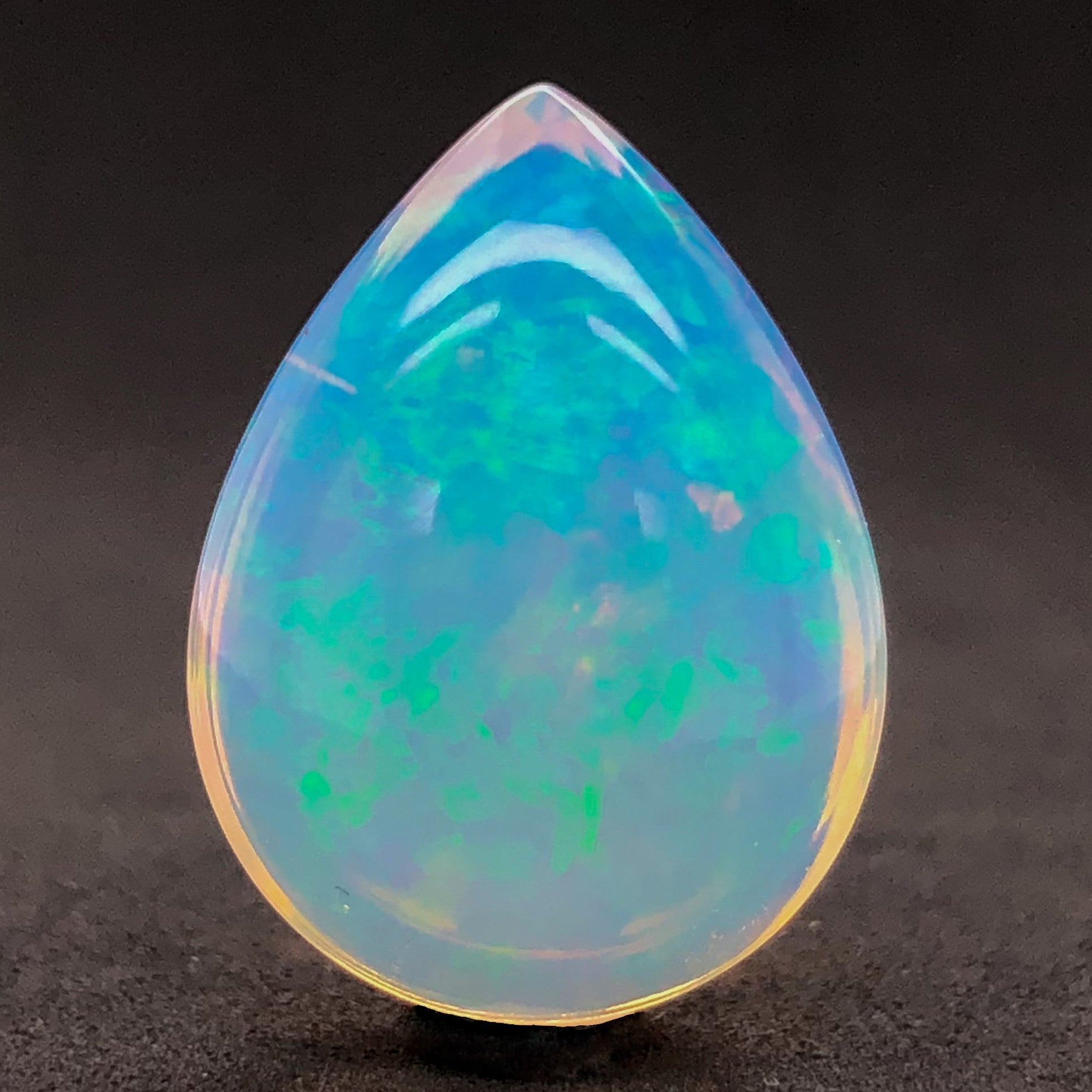 Natural Blue buy Opal (Peru) Pear Shape Cabochon Loose Gemstone For Making Jewelry 37 Ct. 36X22X9 mm Y-4343