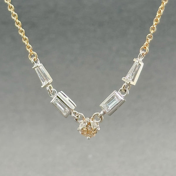 Estate 14K TT 0.60ctw Champagne/H-I/VS-VS2 Diamond Necklace - Walter Bauman Jewelers
