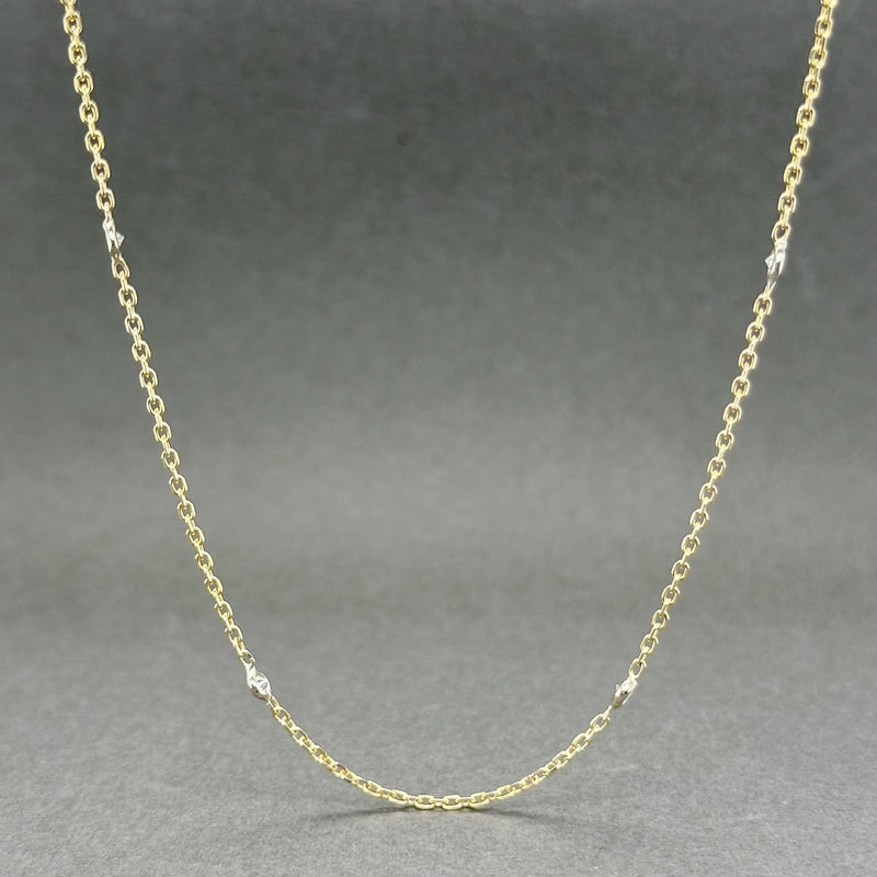 Estate 14K TT Gold 0.35ctw G-H/VS2-SI1 Diamonds By The Yard Necklace - Walter Bauman Jewelers