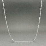 Estate 14K W Gold 0.40ctw G-H/SI1 Diamonds By The Yard Necklace - Walter Bauman Jewelers