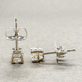 Estate 14K W Gold 0.41ctw I/VS2 Diamond Stud Earrings - Walter Bauman Jewelers