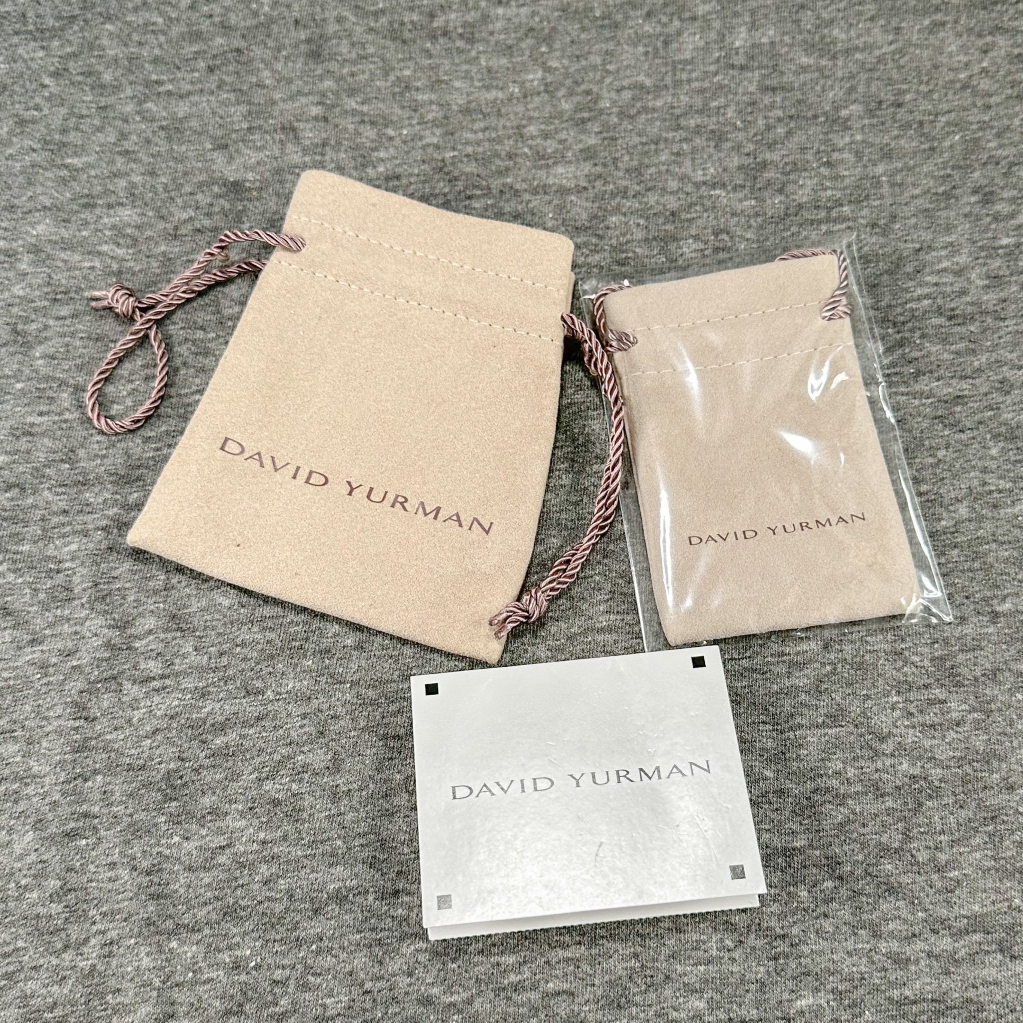 David Yurman boxes, pouches… store