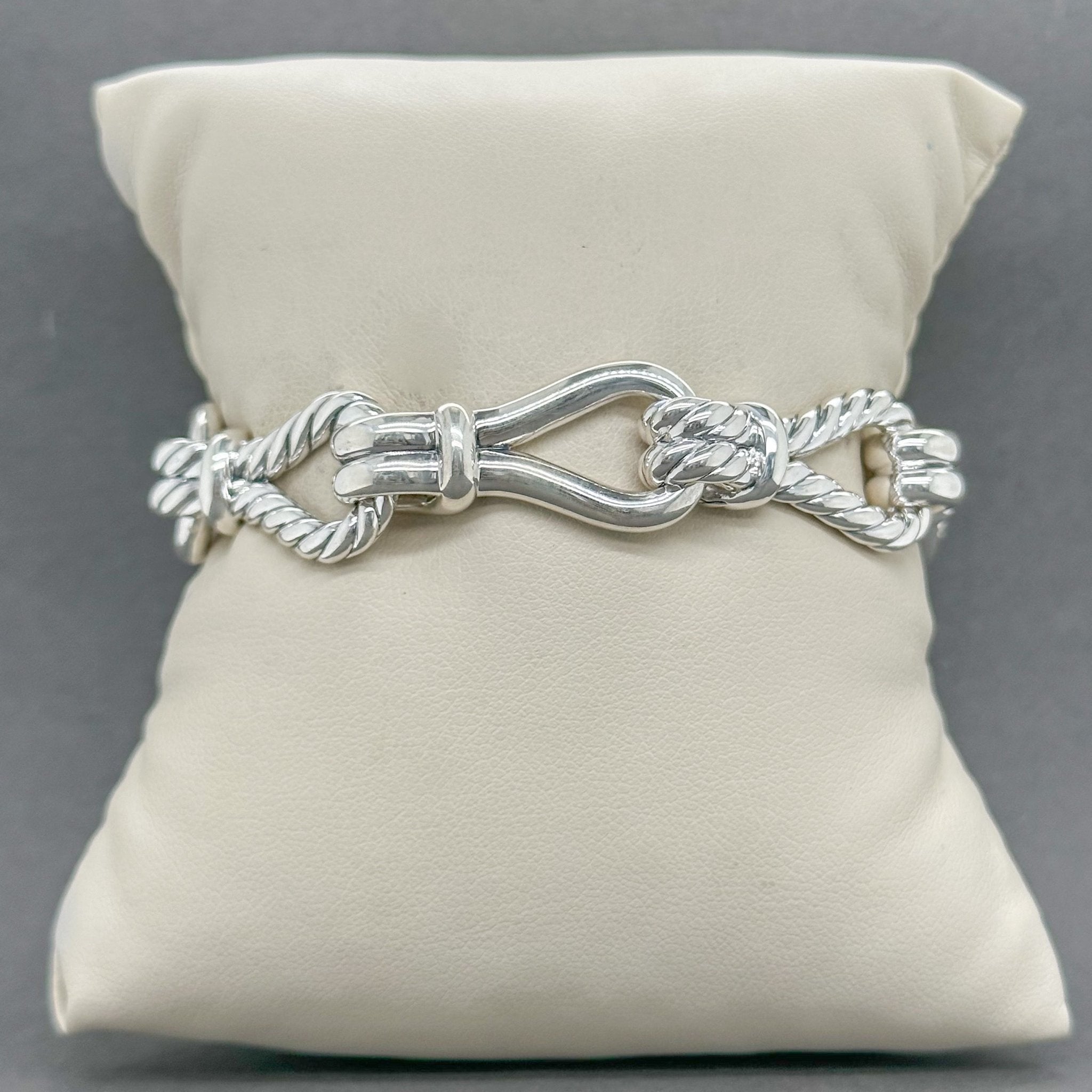 Thoroughbred Loop Chain Bracelet in Sterling Silver, 14mm