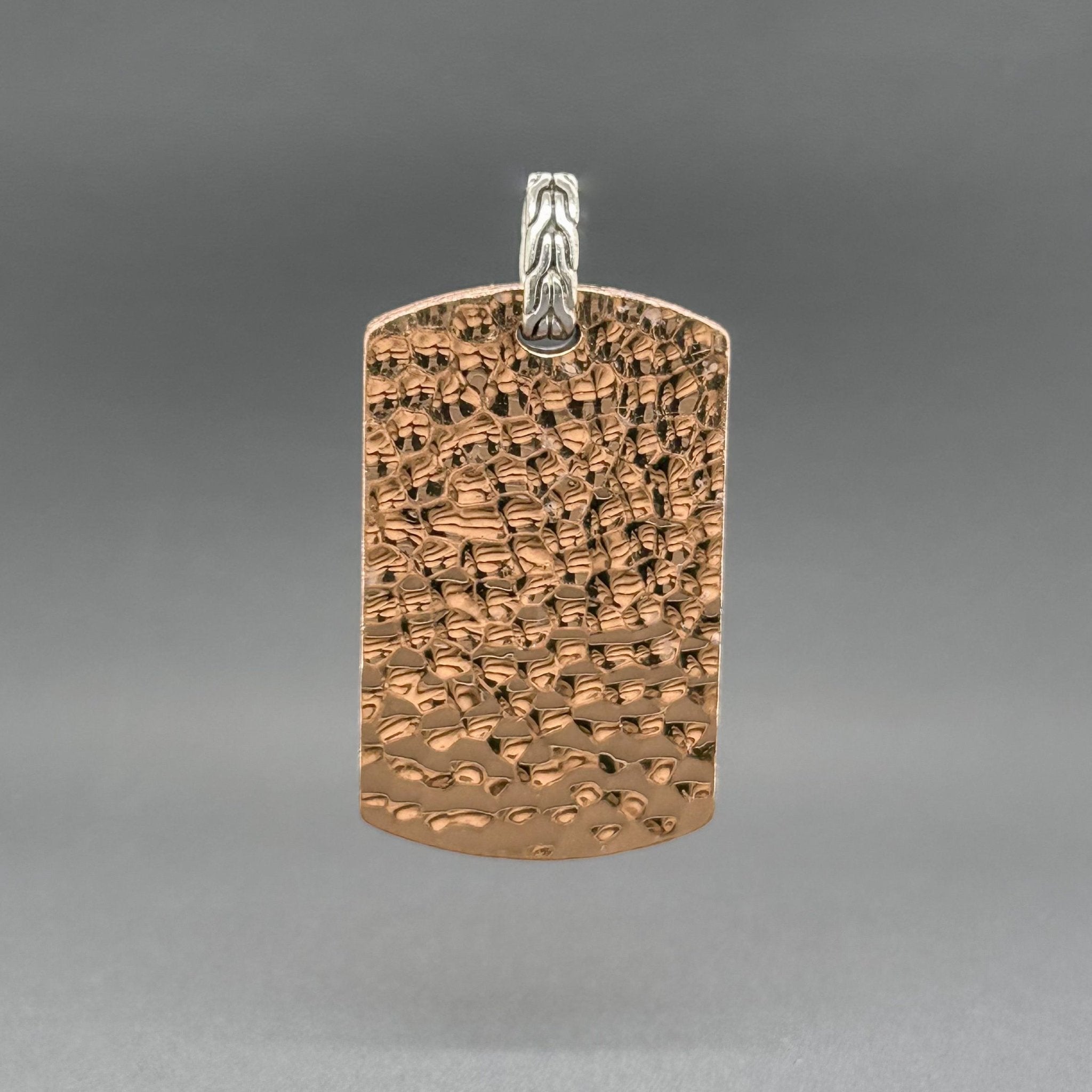 West Point Dog Tag by John Hardy with Box Chain at M.LaHart & Co.