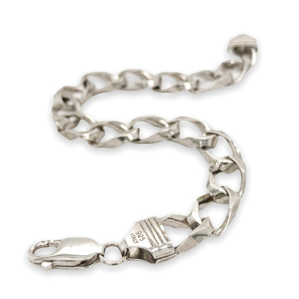 SS 9.5mm 8.75” Open Curb Link Chain Bracelet - Walter Bauman Jewelers