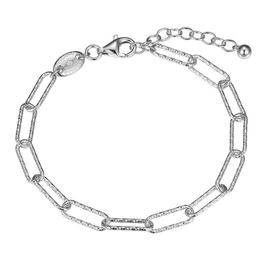 SS Diamond Cut Paperclip Bracelet - Walter Bauman Jewelers