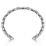 SS Oval Link Cuff Bangle - Walter Bauman Jewelers