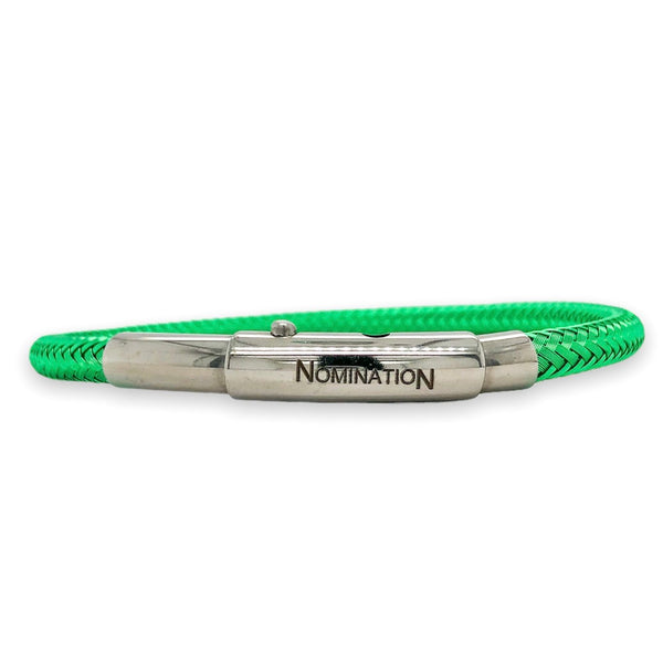 STST Green IP 5mm Cable Bracelet - Walter Bauman Jewelers
