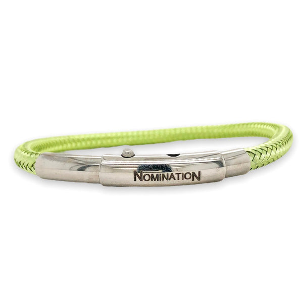 STST Lime Green IP 5mm Cable Bracelet - Walter Bauman Jewelers