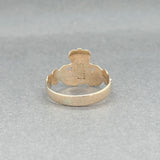 Estate 9K Y Gold Claddagh Ring