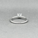 Estate 14K W Gold 0.18ctw H/SI1 Diamond Eng. Ring Semi-Mount