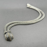 Estate John Hardy SS 18 Snake Drop Necklace