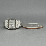 Estate 14K W Gold 1.48ctw G-I/SI1-2 Diamond Cocktail Ring