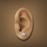 Estate 14K Y Gold 0.42ctw Diamond Earring Jackets