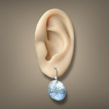 Estate Ippolita SS Classico Hammered Dome Dangle Earrings