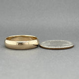 Estate 14K Y Gold 5.77mm Polished Ring