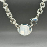 Estate Tiffany & Co. SS Oval Please Return To Necklace