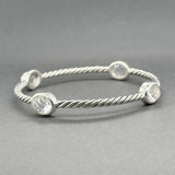 Estate David Yurman SS Color Classics Bangle Bracelet