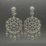 Estate Judith Ripka SS CZ Chandelier Earrings
