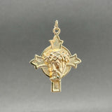 Estate 14K Y Gold Christ Head Pendant