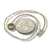 14K Y Gold 0.52ctw Ruby Rondell Pendant