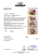 Estate 14K Y Gold 0.84ctw I/SI1 Diamond Crossover Ring