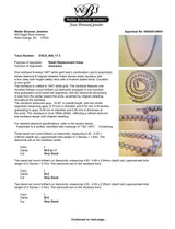 Estate 14K W Gold 10.27ctw I-J/SI2-I1 Diamond Riviere Necklace