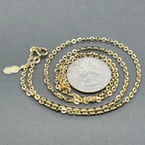 Estate 18K Y Gold 2.63mm 23.25” Cable Chain