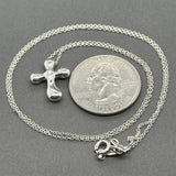Estate Tiffany & Co. Peretti 0.02ct Diamond Cross Pendant