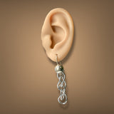 Estate SS “Devorah” Mobius Loop Dangle Earrings