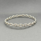 Estate Lagos SS Caviar Link Bangle Bracelet