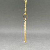 Estate 18K Y Gold 33.34mm Cross Pendant